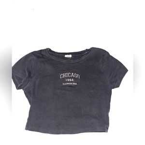 Garage cropped tight t-shirt
